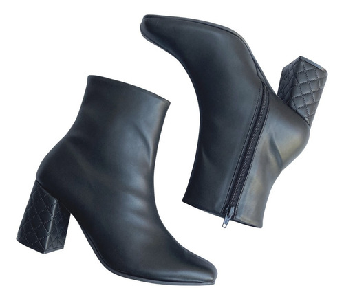 Imagen 5 de 10 de Botín Dama Felipe Rentería Tacón 7cms Moda Mujer Botas