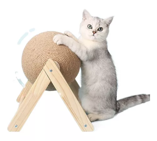 Cuerda de sisal de 5M para gatos, juguetes de poste rascador, tablero de  rascar para gatos para ejercitar la garra