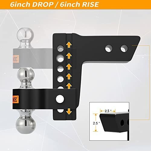 Enganche Ajustable Locame, 2.5 - 6 Alum, 18,500lbs