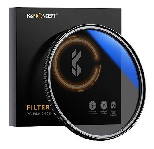 Filtro K&f Concept P/lente Vidrio Polarizado 37mm Circular