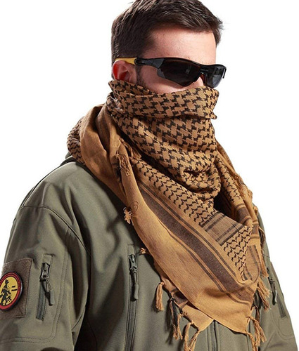 Free Soldier Scarf, Cotton With Tassel, 109x109cm, X2u Aa Aa