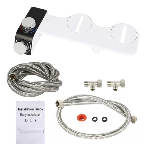 Kit Completo De Bidet Ducha Para Wc Inodoro Boquilla Dual