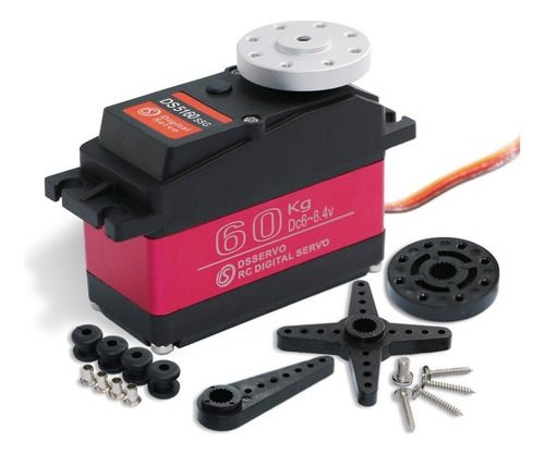 Servo 60 Kg 180° Alto Torque Waterproof Engranajes De Metal