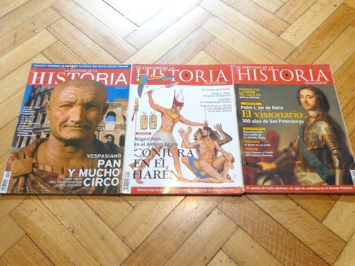 Lote De 3 Revistas De La Aventura De La Historia&-.