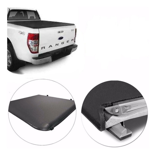 Lona Flash Cover Force P/ Ford Ranger 2013 2014 2015 2016 2017 2018 2019 Instalada O Envio Gratis