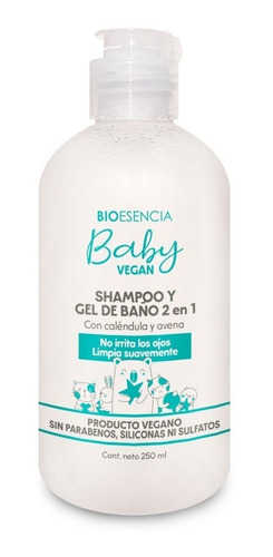 Shampoo Y Gel De Baño 2 En 1 Para Bebe Vegano