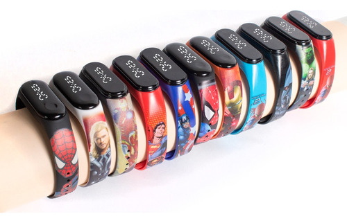 Relojes Led Por Mayor Modelo Avengers, Oferta X10 Unidades!