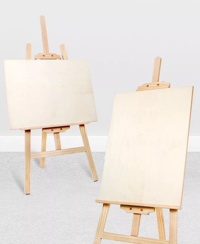 Atril Pintura Lienzos Caballete Atril Madera Ajustable 90cm