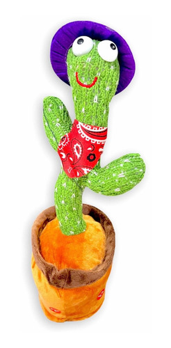 Imagen 2 de 2 de Cactus Bailarín Peluche Canta, Baila Y Repite Sonidos