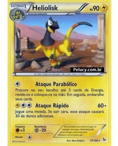 Heliolisk - Pokémon Elétrico Raro 37/106 - Pokemon Card Game