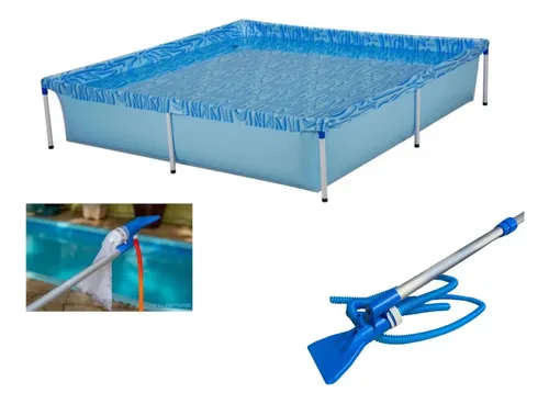 Kit Piscina De Armação Infantil 1500 Litros + Aspirador