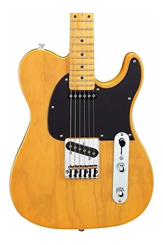 Guitarra eléctrica G&L Tribute ASAT Classic single-cutaway de fresno butterscotch blonde con diapasón de arce