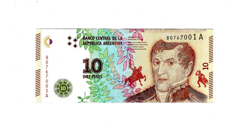 Argentina - Billete 10 Pesos 2017 - Nuevo