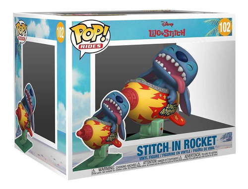 Funko Pop Ride Stitch In Rocket Lilo Stitch 626