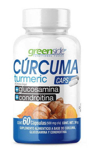 Cúrcuma + Glucosamina + Condroitina 60 Caps