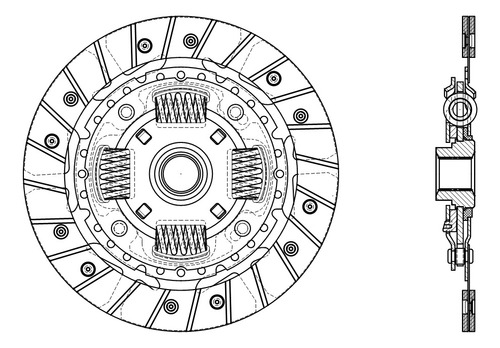 Clutch Valeo Premium Volkswagen Rabbit 1.8 1990 Ø210