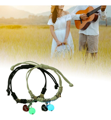 Pulsera De 2 Uds. Pulsera Con Dijes De Moda For La Novia