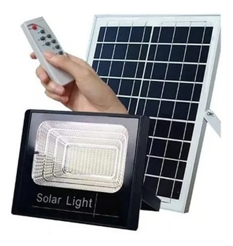 Foco Solar Led 200w Exterior Sensor ,control Casa Jardin Mli