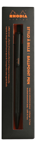 Caneta Rhodia Esferográfica Script Black