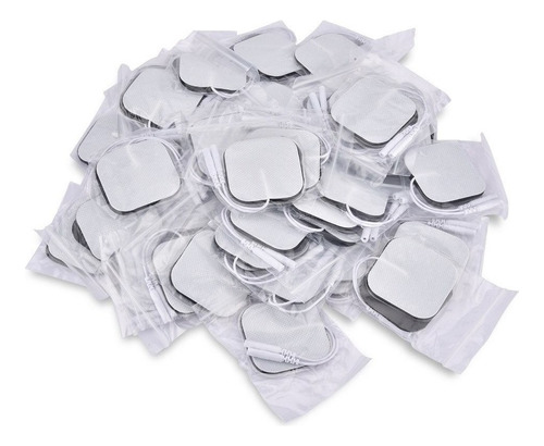 100 Gel Pads Parches Electrodos 5*5 Cm Tens Ems Masajeador