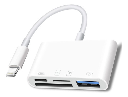 Lector De Tarjetas Lightning A Sd Para iPhone, Adaptador De