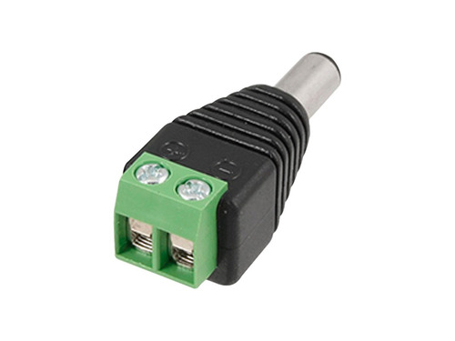 Adaptador Plug Macho 2.1x5.5 A Bornera Camaras Cctv Fuentes