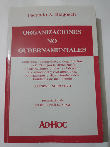 Organizaciones No Gubernamentales Biagosch Adhoc 2004