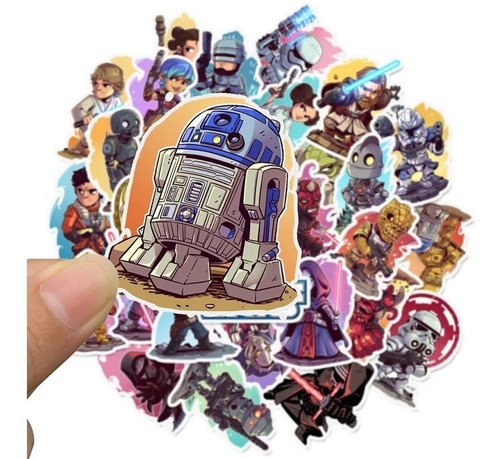 Imagen 2 de 6 de Star Wars - Set De 50 Stickers / Calcomanias