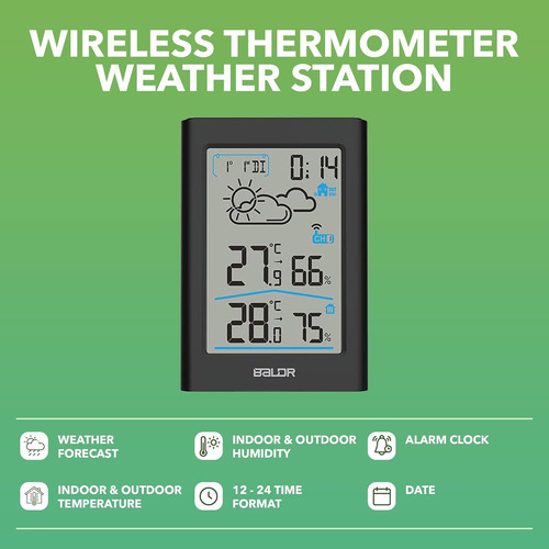 Termometro Hidrometro Digital Temperatura Exterior/interior