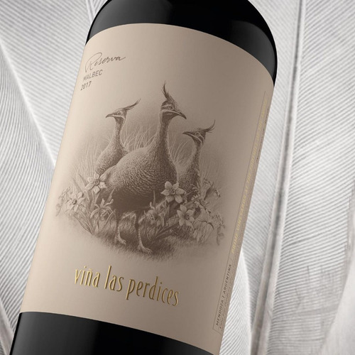 Imagen 3 de 10 de Vino Las Perdices Reserva Malbec Caja X 6 X 750ml.