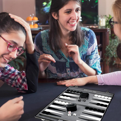 Juego De Ajedrez De Viaje Portátil De Backgammon Para Niños