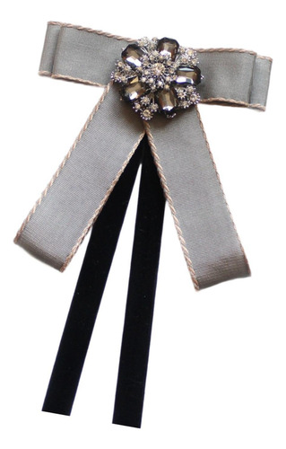 Broche De Cinta De Corbata De Lazo, Decoración De Gris