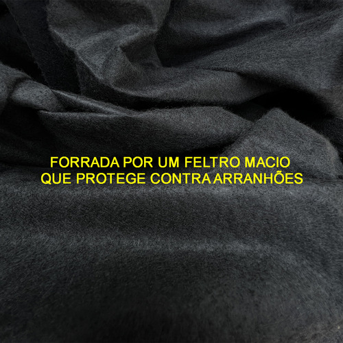 Capa Cobrir Carro M Premium Impermeável 100% Forrada Bl Cor Black