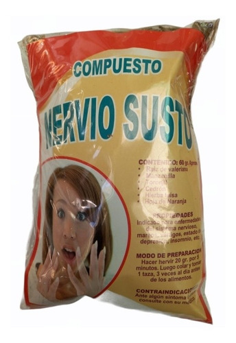 3 Paquetes Yerba Peruana Para Infusion Nervio Susto 