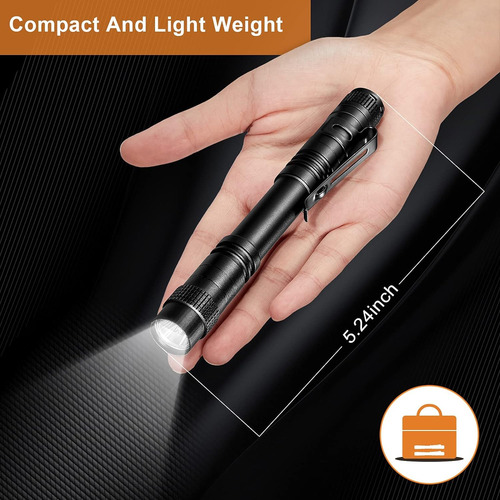 Honoson 10 Mini Linterna Led Pequeña De Mano Para Bolígrafo,