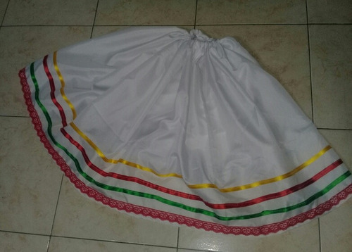 Pollera Tarantela Blanco 