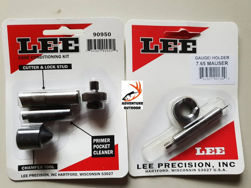 Set Trimmer Lee Completo Preparacion De Vainas 7.65 Mauser