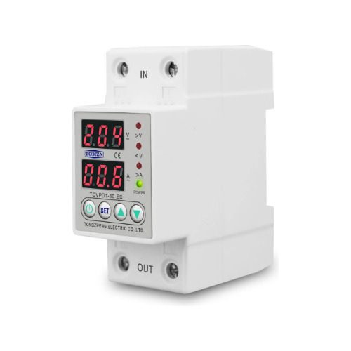 Rele Protetor Tensão E Corrente 110v/60a Tovpd1-63-ec Tomzn