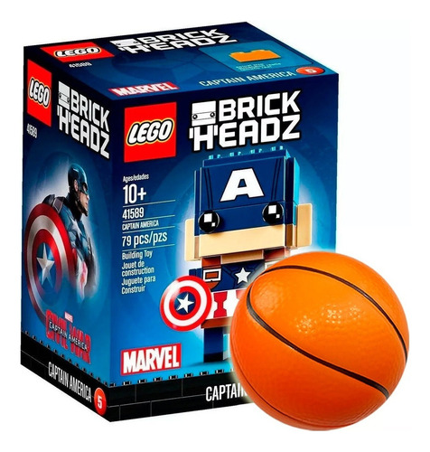 Lego Capitán América Headz Super Hero 41589 + Regalo El Rey