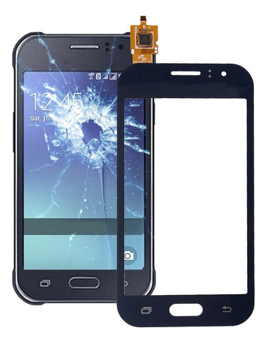 Painel De Toque Preto Para Galaxy J1 Ace/j110