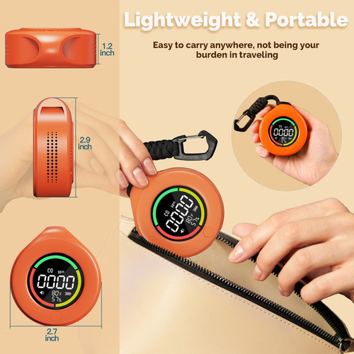 Detector De Monóxido De Carbono Portátil Y Sensor De Alarma