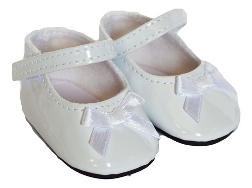 White Bow Mary Janes Se Adapta American Girl Dolls De 1...