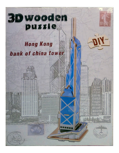 Puzzle 3d - Torre Del Banco De China - Hong Kong