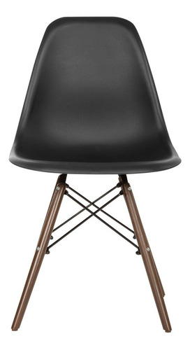Set De 4 Sillas Eames Para Comedor Con Base Color Nogal