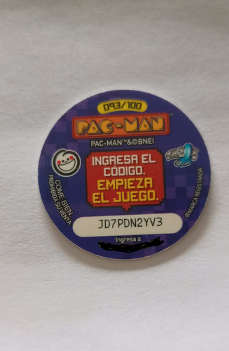 Tazo Pac Man 093/100 Ii (Usado)