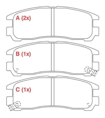 Pastilha Freio Tras Ceramica Pajero Tr4 2003/ Willtec Fp869