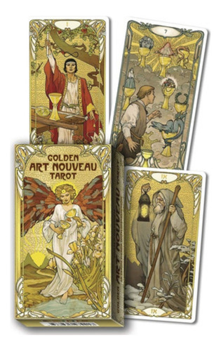 Tarot Golden Art Nouveau Cartas Baralho Esotérico - Original