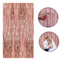 Comprar Cortina Oro Rosado Para Decoracion Despedida De Soltera Novi
