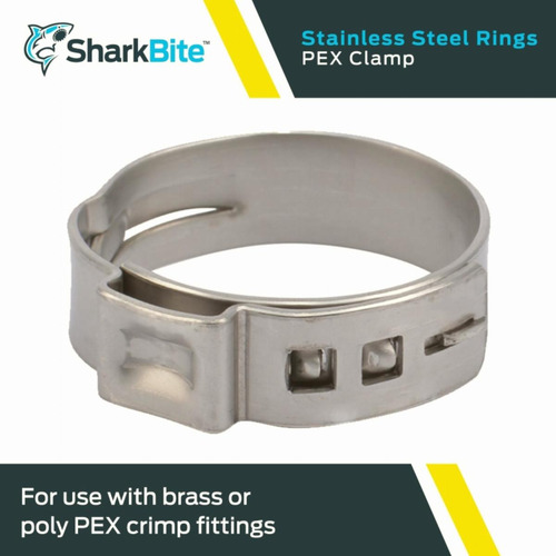 Sharkbite Anillo De Abrazadera De 1 Pulgada, Paquete De 10,