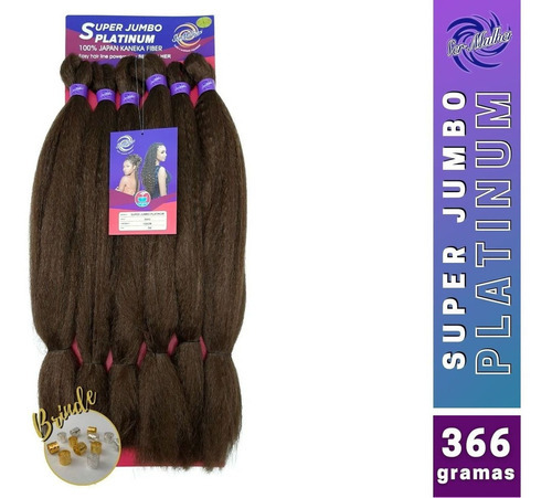 Braids Braids Braid Nagô Dread Twist Color 30 de Jumbo Platinum Ser para mujer